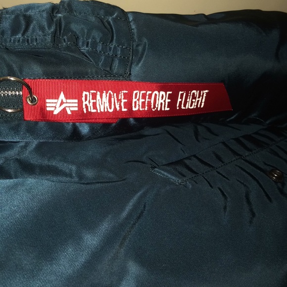 Chameleon green alpha industries bomber jacket - Picture 3 of 3